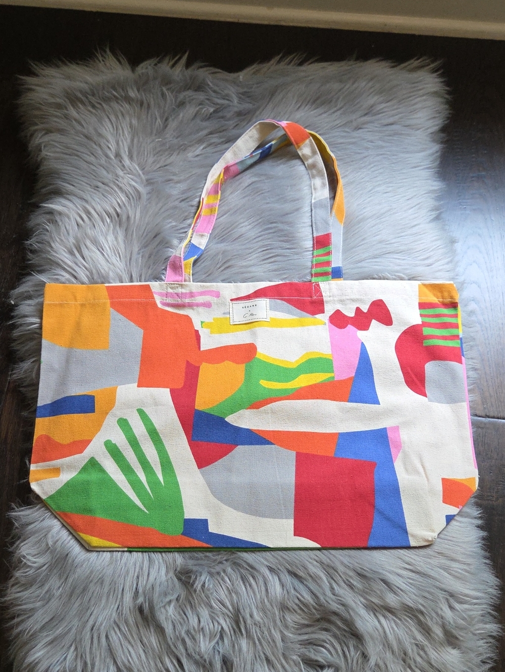 Nwot! Sezane X G.Kero Colorful Tote Bag - Picture 3 of 8